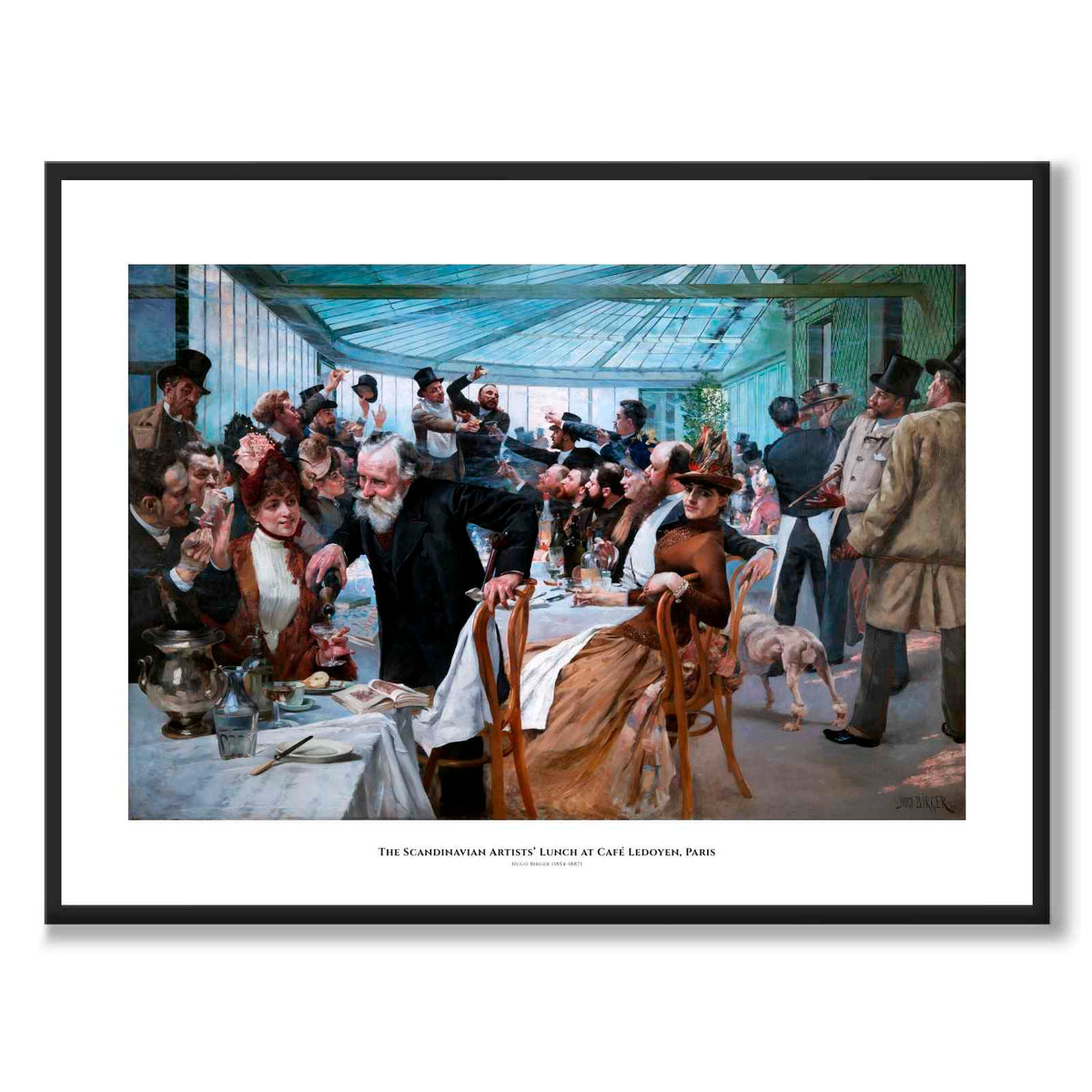 De skandinaviske kunstnernes lunsj på Café Ledoyen, Paris 