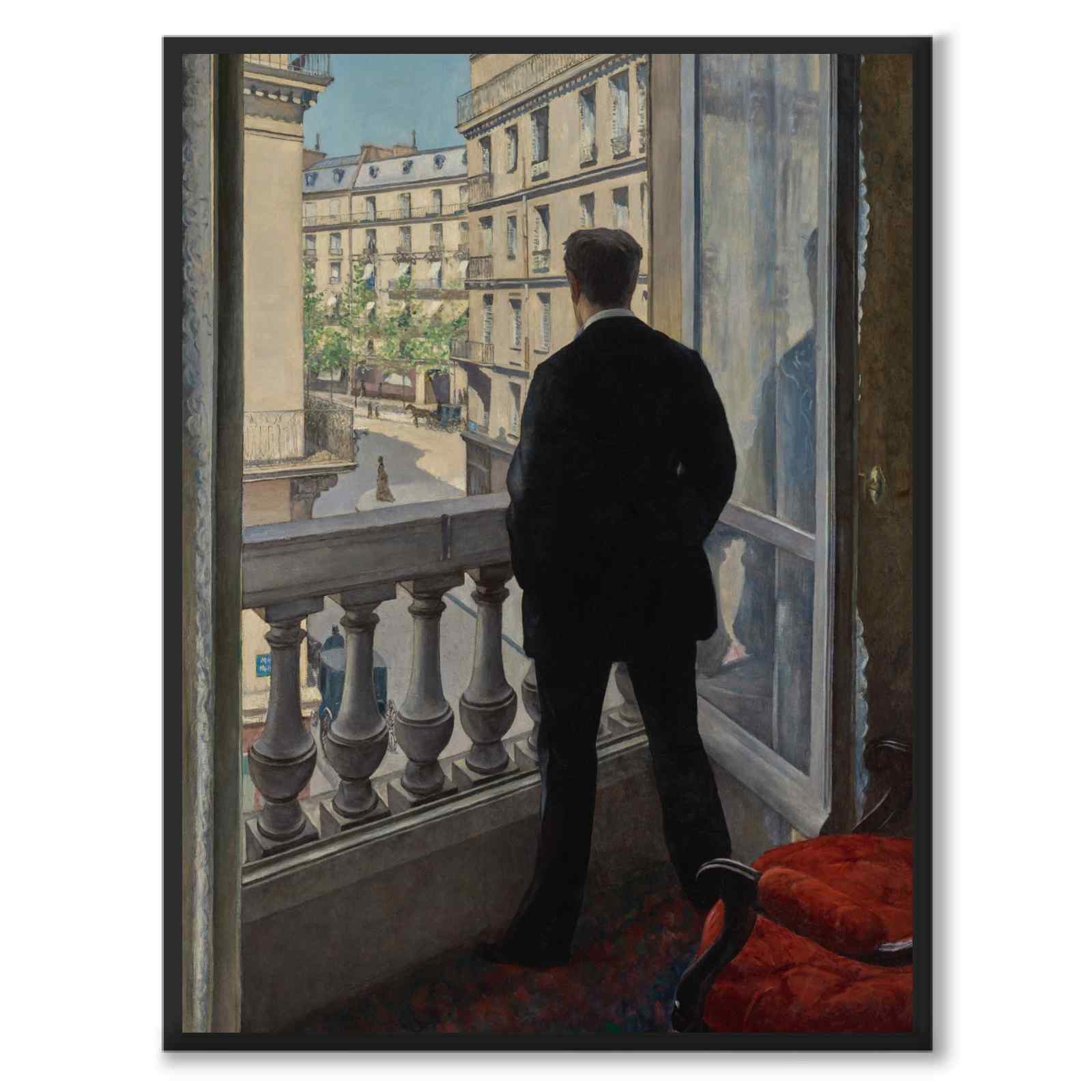 Young man at his window - Poster