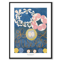 The Ten Largest No. 1 av Hilma Af Klint som konstposter från Historly – med vit kant och titel