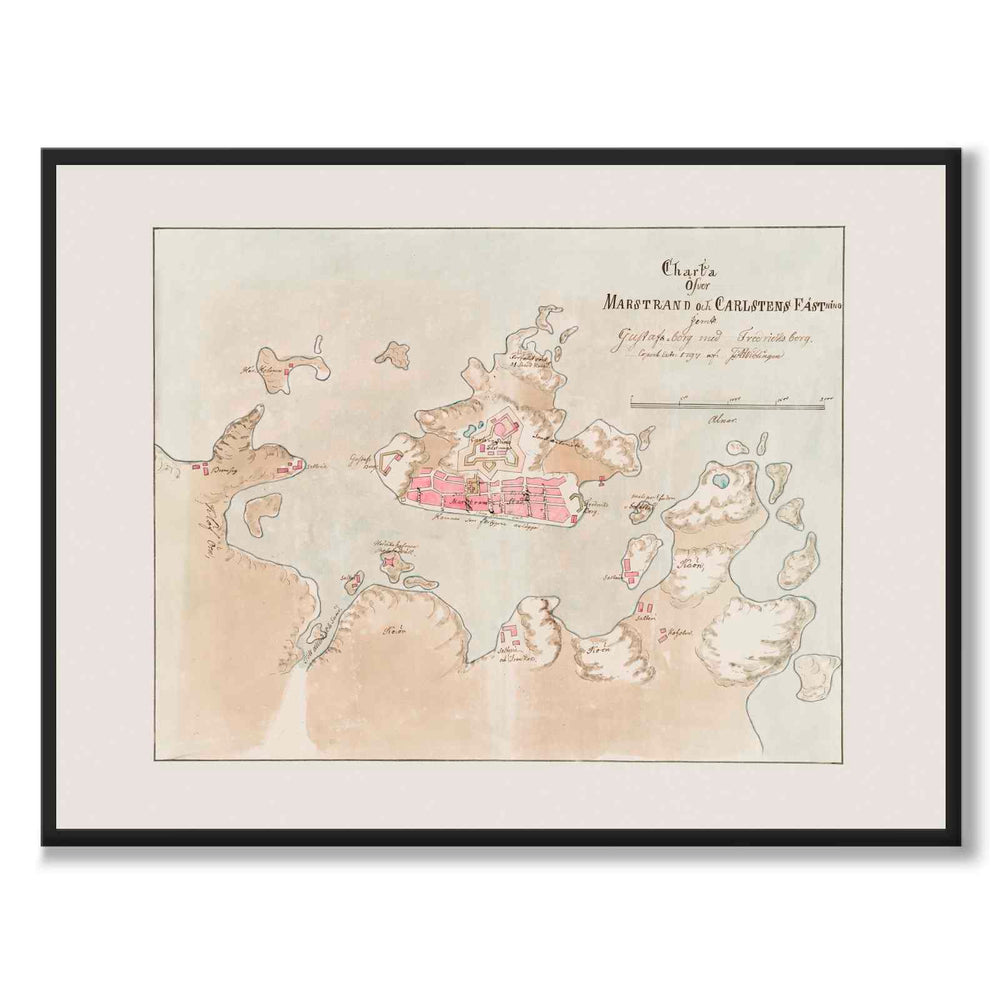 Marstrand 1797 som historisk karta och poster från Historly – helbild utan vit kant