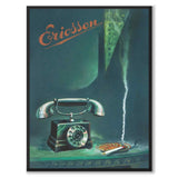 Telefonplakat i art deco-stil 