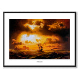 Sunset at Sea - Poster