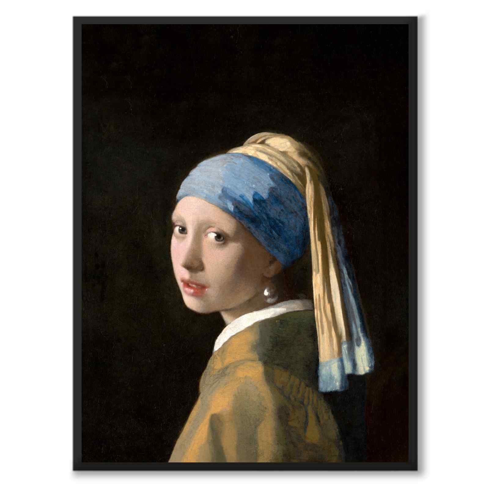 Jente med perleørering - Plakat